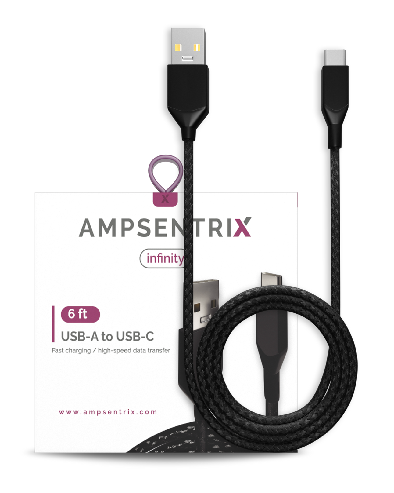 USB Type A to USB Type C Cable - AmpSentrix