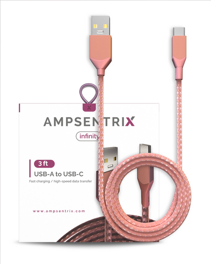 USB Type A to USB Type C Cable - AmpSentrix