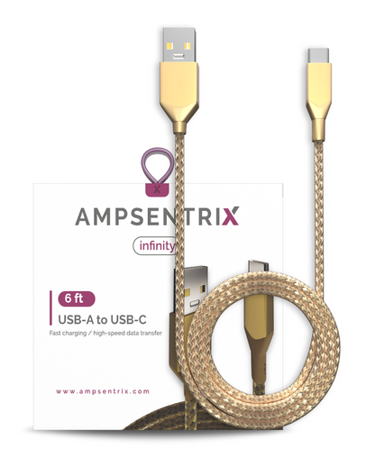 USB Type A to USB Type C Cable - AmpSentrix