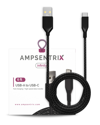 USB Type A to USB Type C Cable - AmpSentrix